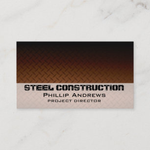 Bronze Diamondplate Business Card Visitenkarte