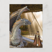 Bronze-Drache und Prinzessin Elf