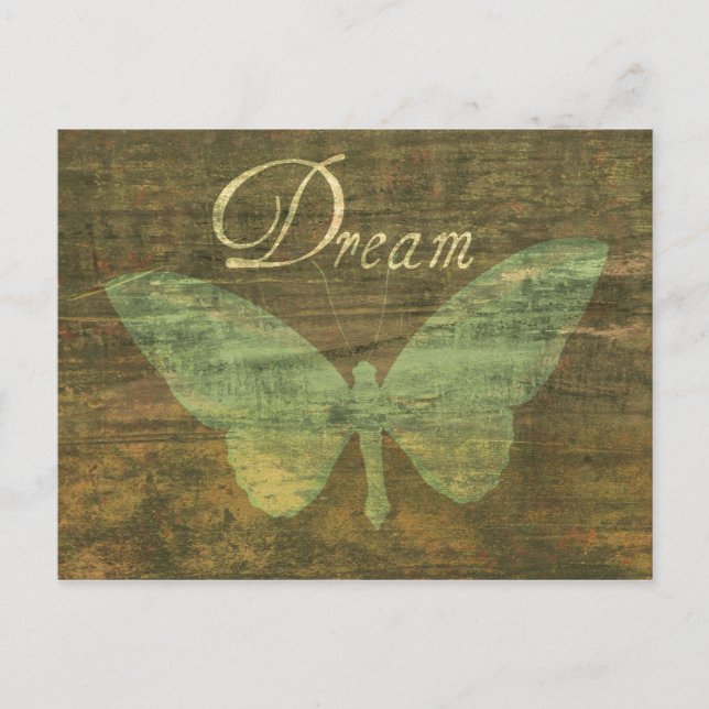 Bronze Dream Butterfly Postkarte (Vorderseite)