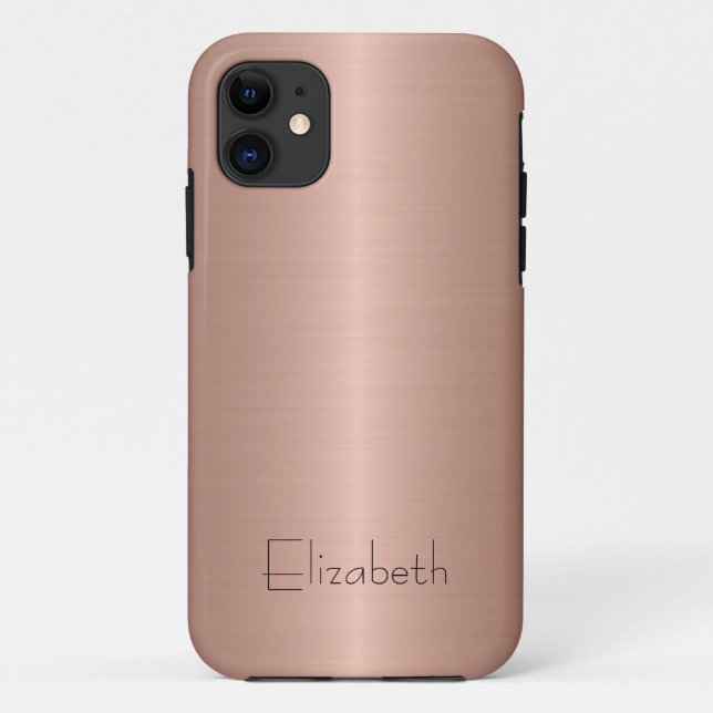 Bronze-Edelstahlmetall Case-Mate iPhone Hülle (Rückseite)
