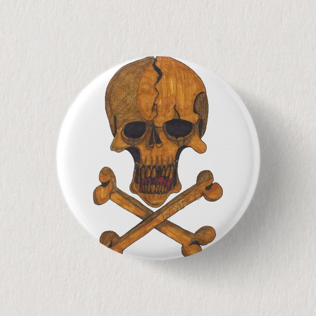 Bronze entbeint Knopf Button (Vorderseite)