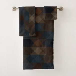 bronze et géométrique bleu
