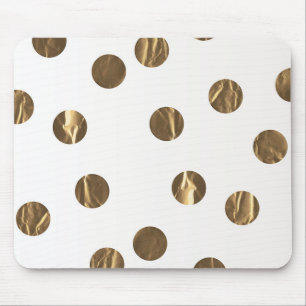 Bronze-Falscher Glanz-Punkte Modern Trendy Chic Mousepad