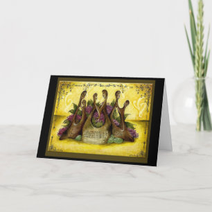 Bronze Geschenkkarte zum 8. Hochzeitstag Karte