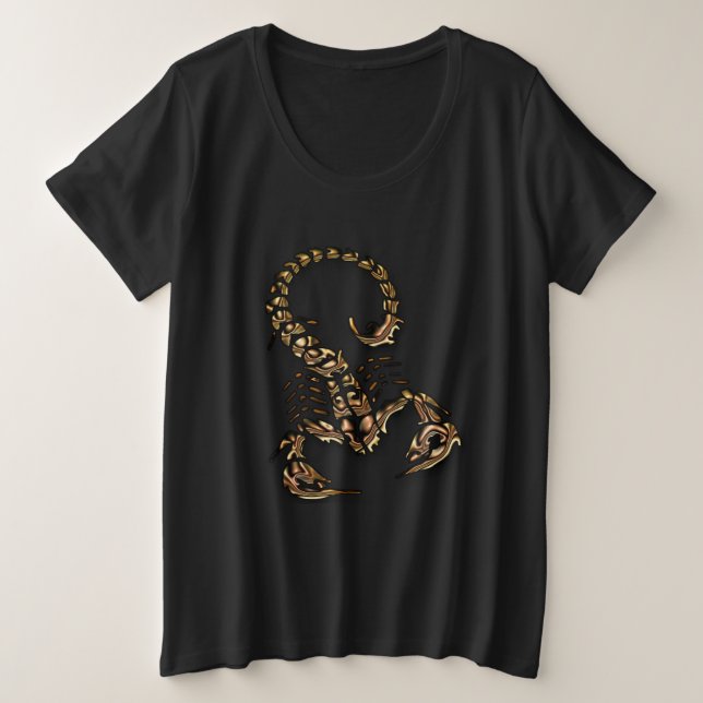 Bronze Giftkorpion sehr giftiges Insekt Große Größe T-Shirt (Design vorne)