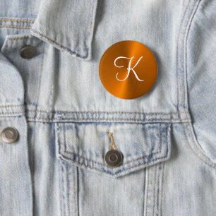 Bronze glänzende Imitate Metal-Monogramm Button