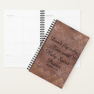 Bronze Gold Geometric Design Business Planner Planer