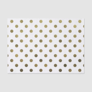 Bronze-Gold-Leaf Metallische Imitat Foil Polka Dot Seidenpapier