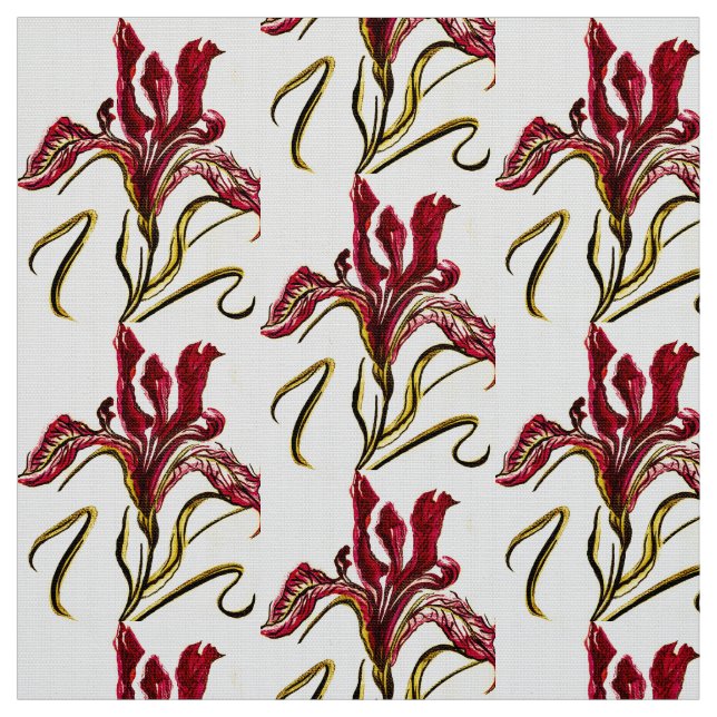 Bronze Iris Stoff (Muster)