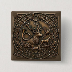 Bronze-Jagdemblem Button