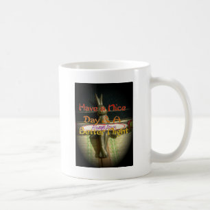 Bronze-Kaninchenskulptur mit inspirierenden Zitate Kaffeetasse