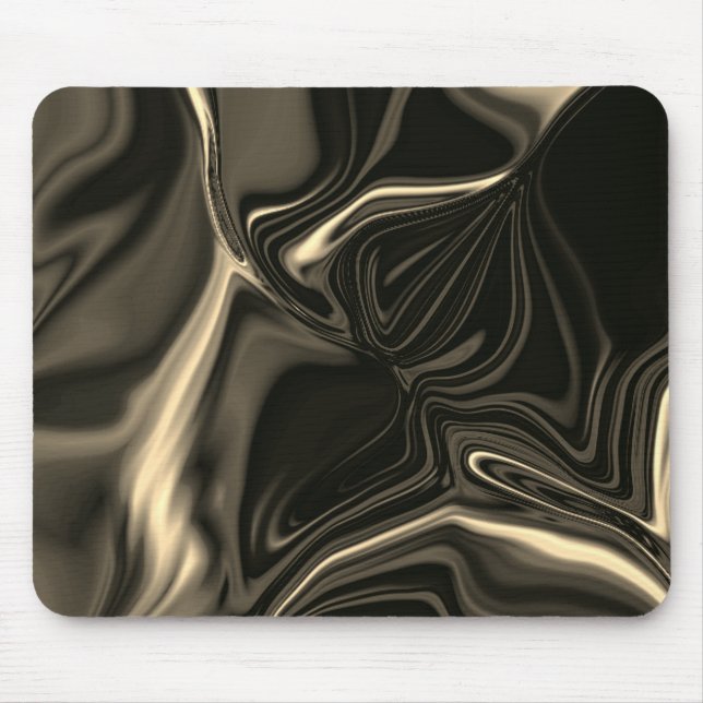 Bronze-Kundulationen auf braunbeigem Hintergrund Mousepad (Vorne)