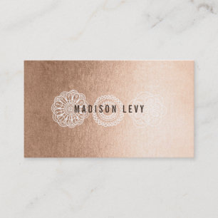 Bronze Lace Coiffeuse Salon Styliste Cartes de Ren