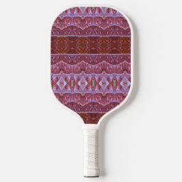 Bronze Leaf Ikat Pickleball Schläger
