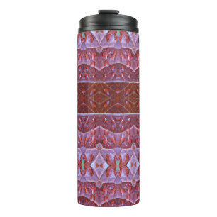Bronze Leaf Ikat Thermosbecher