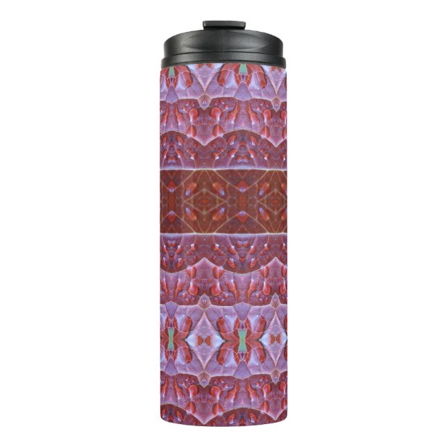 Bronze Leaf Ikat Thermosbecher (Vorderseite)