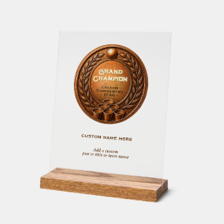 Bronze-Medaille Beer-Pong-Turnier-Meisterschaft Acrylschild