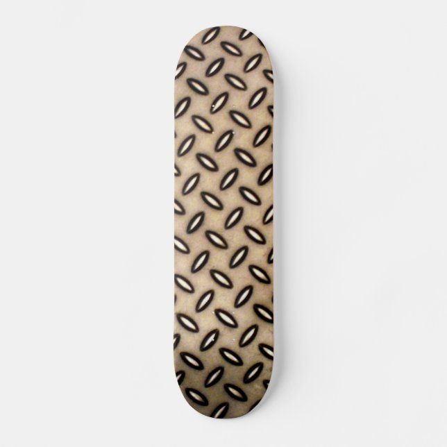Bronze Metallic Gemustert Skateboard (Vorderseite)