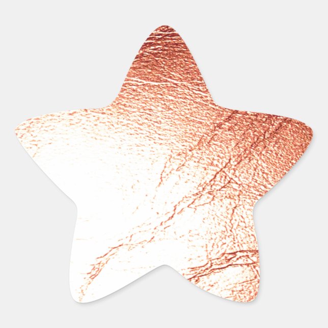 Bronze Metallic Leather Stern-Aufkleber (Vorderseite)