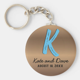 Bronze Monogram Phantastisch Fab Schlüsselanhänger