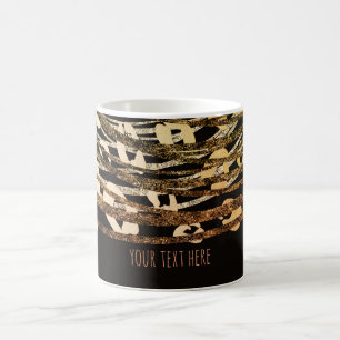 Bronze Orange Gepard Tierprint Exotischer Druck Kaffeetasse