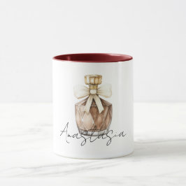 Bronze Parfümflasche Creme Bogen Tasse
