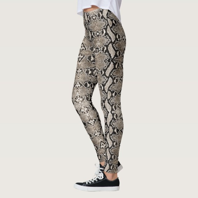 Bronze Python Snakeskin Leggings (Links)