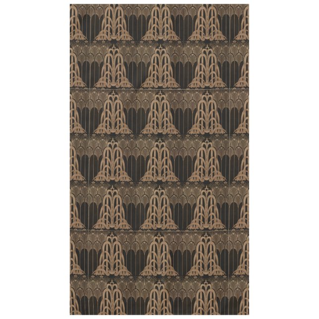 Bronze, Schwarz, Deko, Jugendstil, Blumenmuster Tischdecke (Vorderseite)