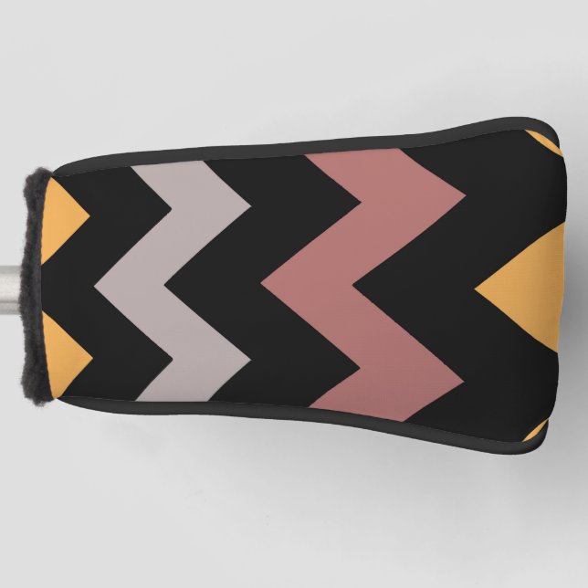 Bronze Silvered Gold Golf Headcover (Vorderseite)