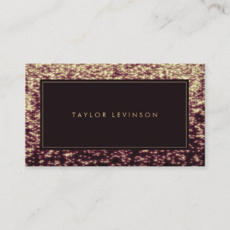 Bronze Sparkle Artist Stylist Business Cards Visitenkarte