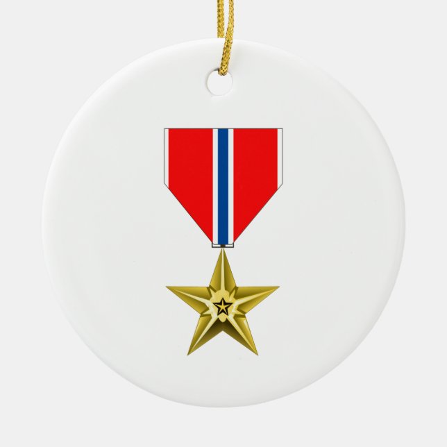 BRONZE STAR MEDAL KERAMIK ORNAMENT (Vorne)