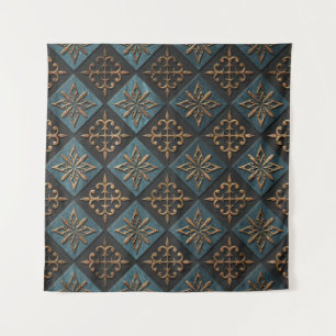 Bronze Textur mit Schnitzmuster. Wandteppich