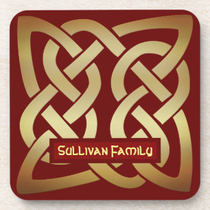 Bronze Tone Celtic Knot Getränkeuntersetzer