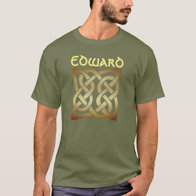 Bronze Tone Celtic Knot T-Shirt (Vorderseite)