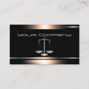 Bronze und Black Attorney Business Card Visitenkarte