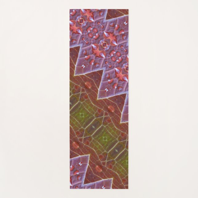 Bronze und grünes Leaf 13 Yogamatte (Vorderseite)
