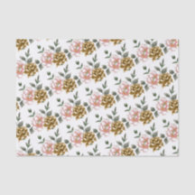 Bronze- und Pink-Peony-Tissue