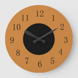 Bronze und Schwarz-billige Küchen-Wanduhr Große Wanduhr