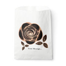 Bronze- und Schwarze Rose mit Blätter