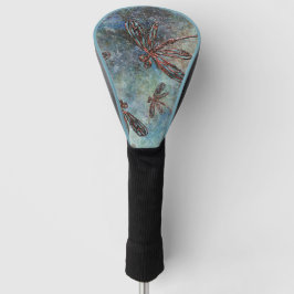 Bronze-verzauberte Libellen auf einem magischen Hi Golf Headcover
