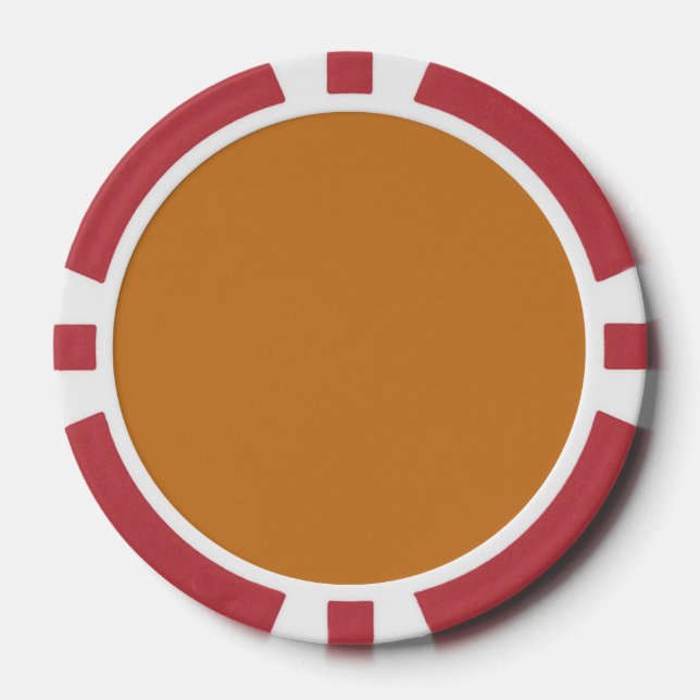Bronze (Vollfarbe) Pokerchips (Vorderseite)