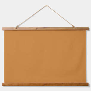 Bronze (Vollfarbe) Wandteppich Mit Holzrahmen