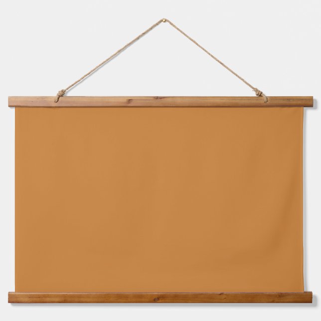 Bronze (Vollfarbe) Wandteppich Mit Holzrahmen (Vorne)