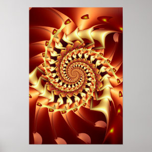 Bronze Vortex Poster