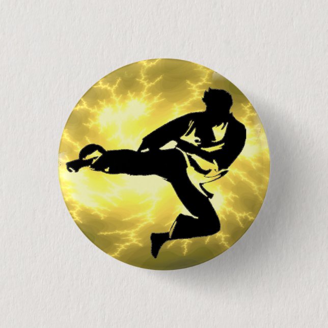 Bronzebeleuchtungs-Mann-Knopf Button (Vorderseite)
