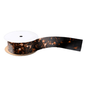 Bronzebraun-Imitat aus Kupfer Glitzer Glitzern Satinband