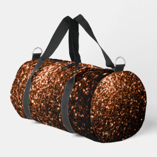 Bronzebraun-Imitate aus Kupfer Glitzer Glitzern Duffle Bag
