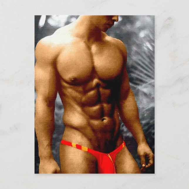 Bronzed Hunk Postkarte (Vorderseite)