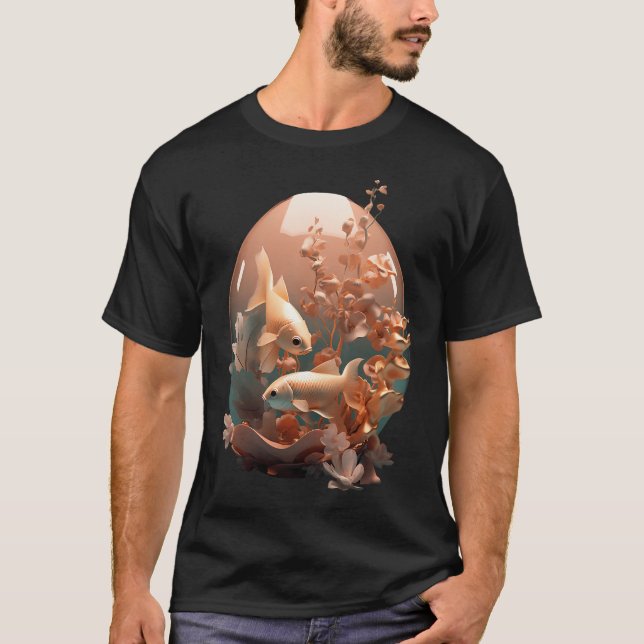 Bronzefisch Aquarium T-Shirt (Vorderseite)