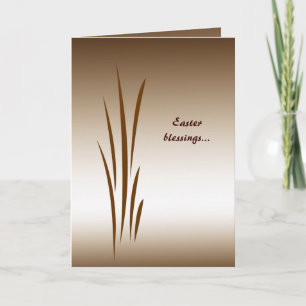 Bronzegras Ostern Feiertagskarte